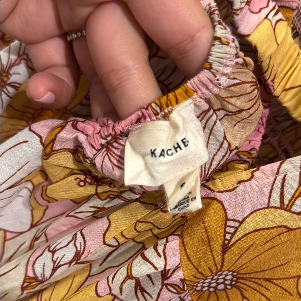Anthropologie Kachel Smocked Floral Maxi Dress - Picture 13 of 14